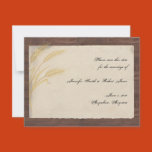 wedding, save the date, rustic, wheat grass,