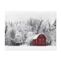 Country winter , postcard