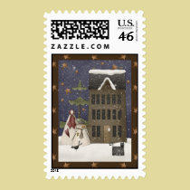 Country Winter Scene postage
