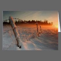 Country Winter Sunset cards
