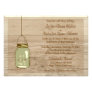 Country Wooden Rustic Mason Jar Wedding Invitation Country Wooden Rustic Mason Jar Wedding Invitation
