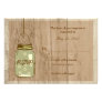 Country Wooden Rustic Mason Jar Wedding RSVP Personalized Invitations Country Wooden Rustic Mason Jar Wedding RSVP Personalized Invitations
