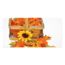 CountryFallBasket062109 Personalized Photo Card