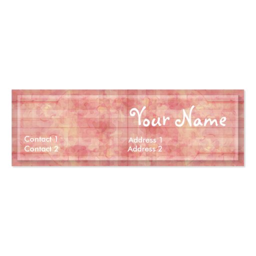 CountryPink Profile Card Business Card (front side)