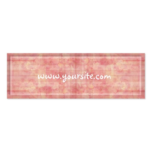 CountryPink Profile Card Business Card (back side)