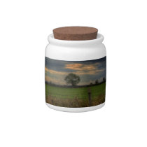 Countryside at Dusk Candy jar candy jars