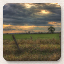 Countryside at Dusk Cork coaster set cork coasters