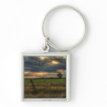 Countryside at Dusk Keychain keychains