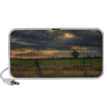 Countryside at Dusk Portable Doodle Speaker speakers