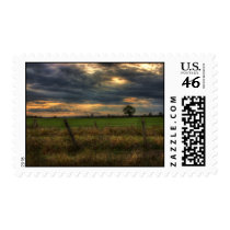 Countryside at Dusk Postage stamps