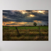 Countryside at Dusk Poster Print posters