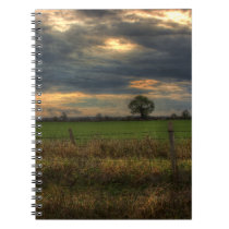 Countryside at Dusk Spiral Notebook
