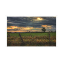 Countryside at Dusk Wrapped Canvas print canvas prints