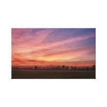 Countryside Sunset Skies Canvas Wrap print canvas prints