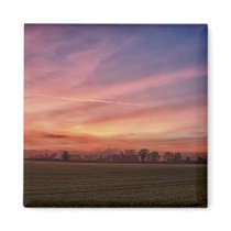 Countryside Sunset Skies fridge magnet magnets
