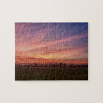 Countryside Sunset Skies Jigsaw Puzzle