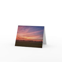 Countryside Sunset Skies Note card