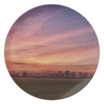 Countryside Sunset Skies Plate