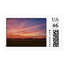 Countryside Sunset Skies Postage stamps