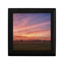 Countryside Sunset Skies Trinket gift box gift boxes