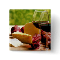 Countryside Wine, Cheese & Fruit Button