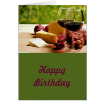 Countryside Wine, Cheese & Fruit Card