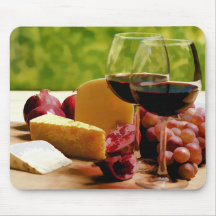 Countryside Wine, Cheese & Fruit Mouse Pad