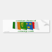 County Cork Flags Bumper Stickers