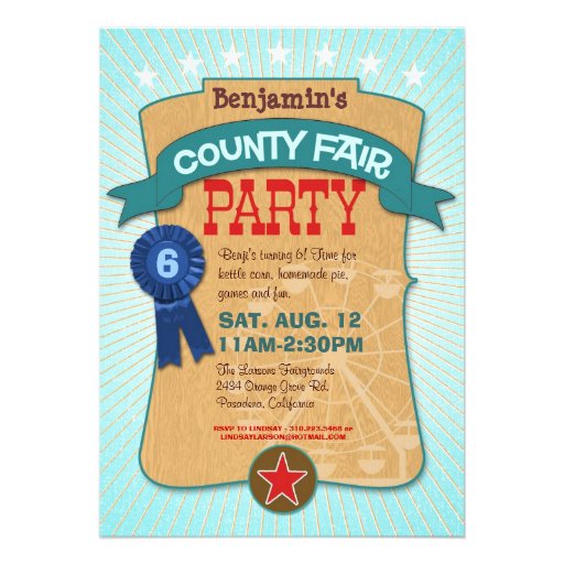 County Fair Party Invitation