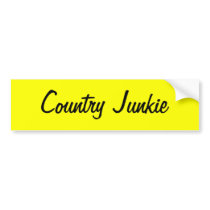 County Junkie sticker for those who love country