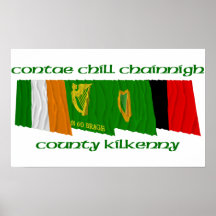 County Kilkenny Flags Posters