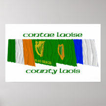 County Laois Flags Posters