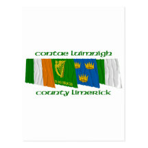 County Limerick Flags Post Card