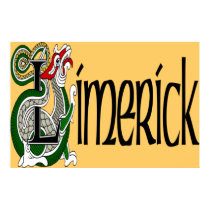 County Limerick Poster Print by irishcountry County Limerick Poster Print