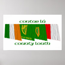 County Louth Flags Poster