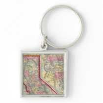 County Map Of California Keychain