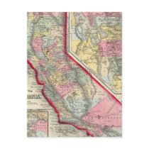 County Map Of California Post Cards