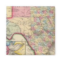 County Map Of Texas Fridge Magnets