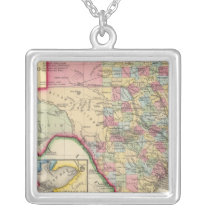 County Map Of Texas Custom Necklace