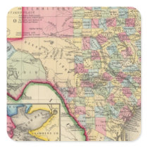 County Map Of Texas Sticker