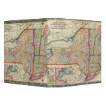County Map Of The States Of New York Binders