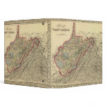 County map West Virginia binders