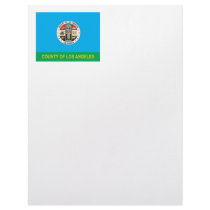 County of Los Angeles flag Letterhead Template