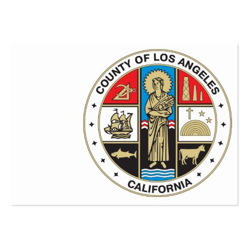 County of Los Angeles seal Business Card Template