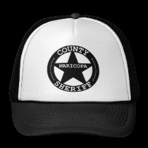 County Sheriff Star Maricopa County B/W hats