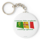 County Tyrone Flags Keychain