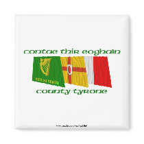 County Tyrone Flags Magnets