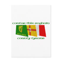 County Tyrone Flags Postcard