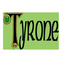 County Tyrone Poster Print by irishcountry County Tyrone Poster Print