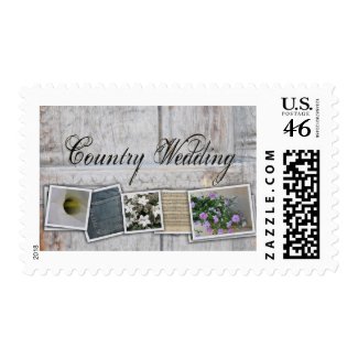 County Wedding Rustic inspired wedding stamps stamp